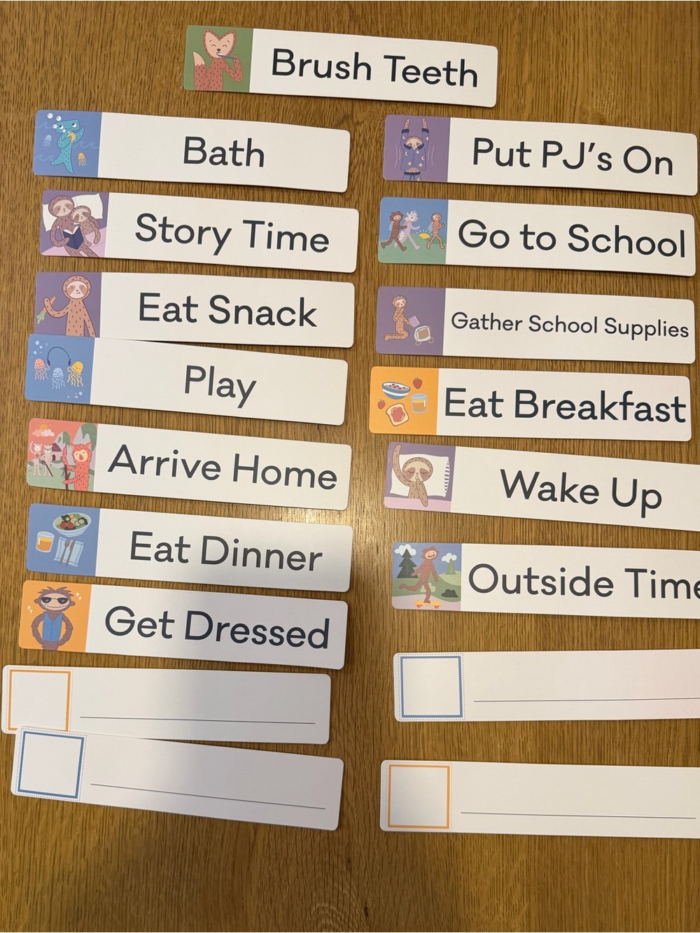 Slumberkins Routine Visual Schedule - Picture 4 of 8